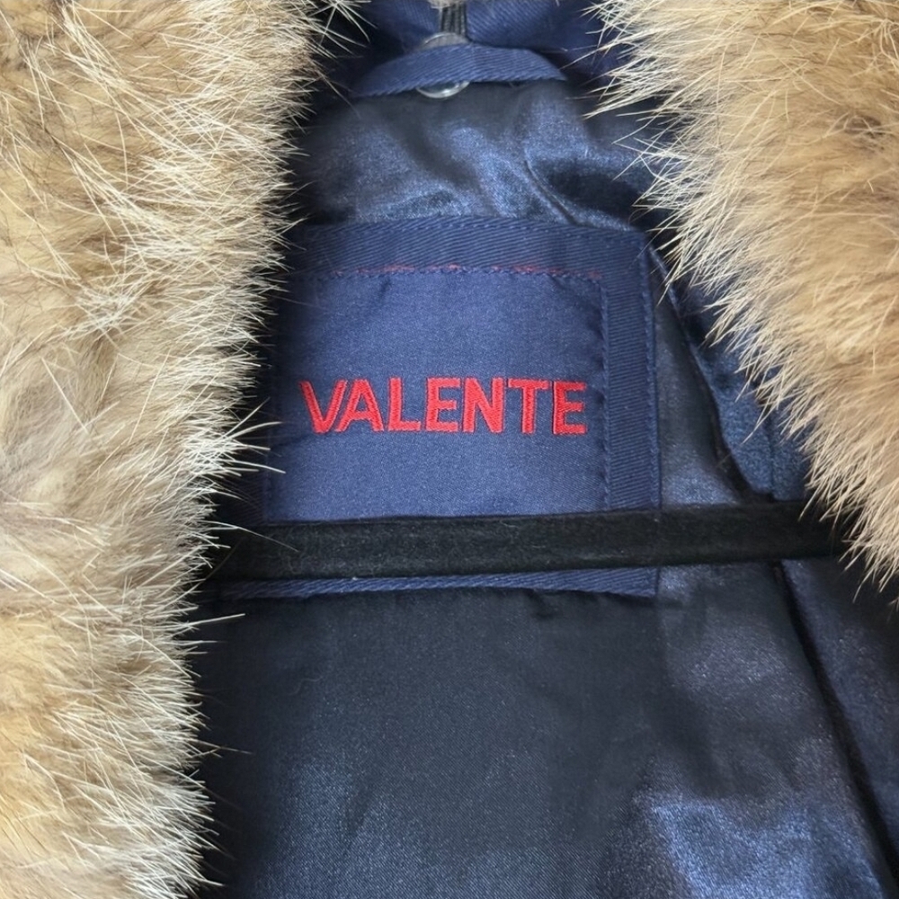 Valente Men's Navy Coyote Fur Parka (Very Limited Edition), Size L - Picture 4 of 5
